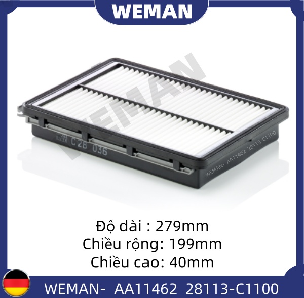 WEMAN Lọc gió AA11462 HYU*DAI/KI-A Optima