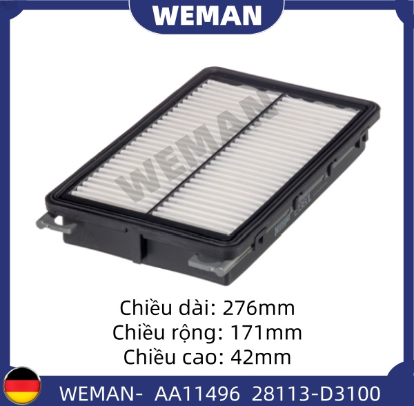WEMAN Lọc gió AA11496 HYU*DAI/KI-A Tucson Sportage