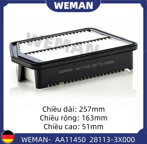 WEMAN Lọc gió AA11450 HYU*DAI/KI-A K3 Cerato Elantra Tucson