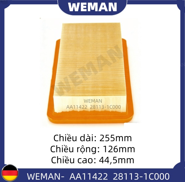 WEMAN Lọc gió AA11422 HYU*DAI/KI-A GETZ
