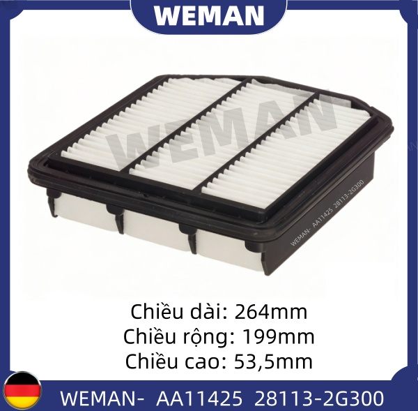WEMAN Lọc gió AA11425 HYU*DAI/KI-A CARENS