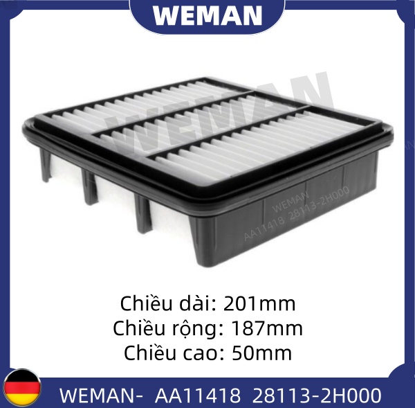 WEMAN Lọc gió AA11418 HYU*DAI/KI-A FORTE Cerato Elantra I30