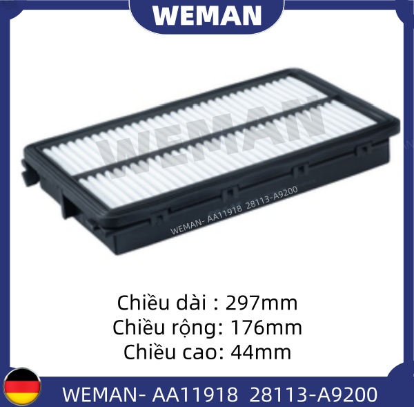 WEMAN Lọc gió AA11918 HYU*DAI/KI-A Sedona Santafe