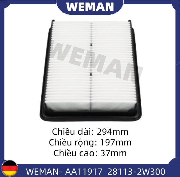 WEMAN Lọc gió AA11917 HYU*DAI/KI-A Santafe