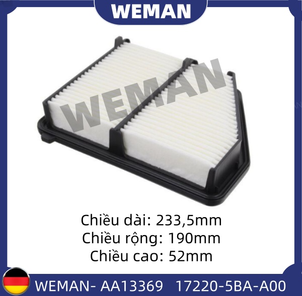 WEMAN Lọc gió AA13369 Ho*da CiViC