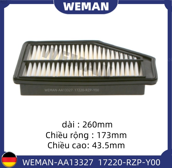 WEMAN Lọc gió AA13327 Ho*da CRV