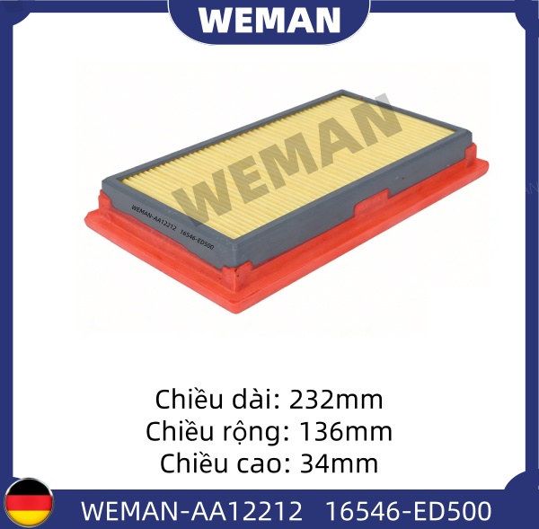WEMAN Lọc gió AA12212 Nis*an LIVINA