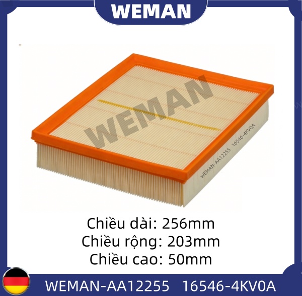 WEMAN Lọc gió AA12255 Nis*an NAVARA