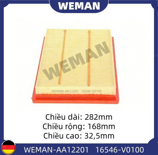 WEMAN Lọc gió AA12201 Nis*an sunny TEANA