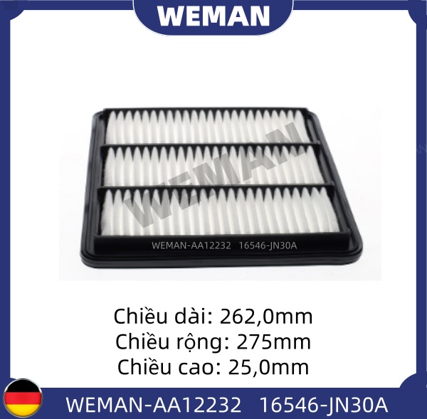 WEMAN Lọc gió AA12232 Nis*an TEANA