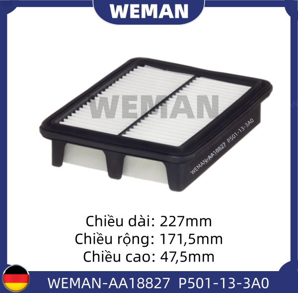 WEMAN Lọc gió AA18827 Ma*da Mazda 2 Mazda 3