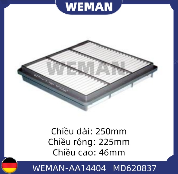WEMAN Lọc gió AA14404 Mitsu*ishi Pajero Triton