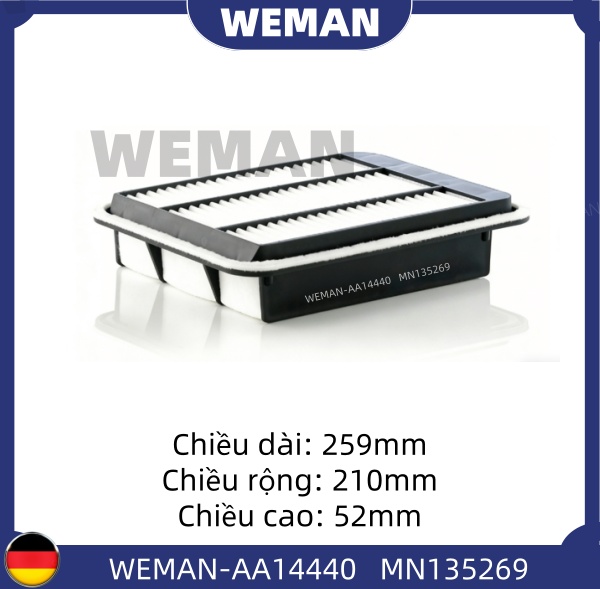 WEMAN Lọc gió AA14440 Mitsu*ishi Grandis