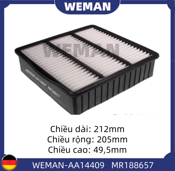 WEMAN Lọc gió AA14409 Mitsu*ishi Outlander