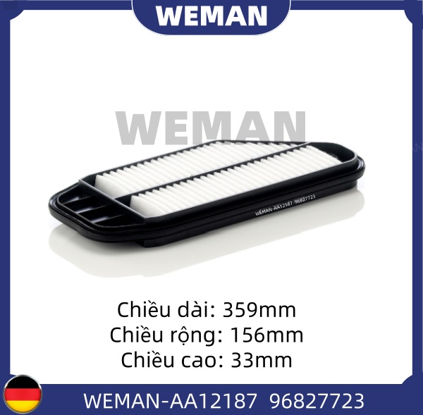 WEMAN Lọc gió AA12187 Chev*olet/DAE*OO Spark/MATIZ