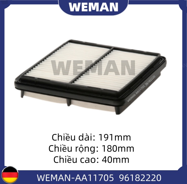 WEMAN Lọc gió AA11705 Chev*olet/DAE*OO Lanos
