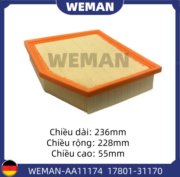 WEMAN Lọc gió AA11174 Toy*ta Alphard