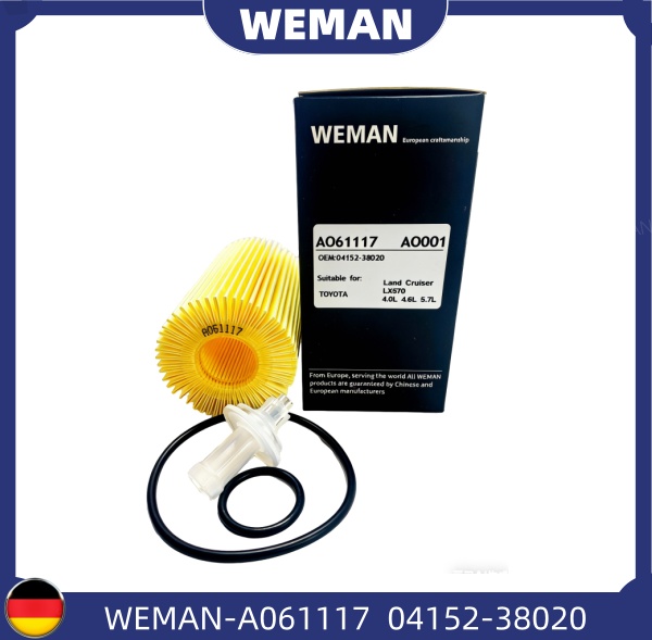 WEMAN Lọc dầu A061117 Toy*ta Land Cruiser OEM 04152-38020 WEMAN Lọc dầu A061117 Toy*ta Land Cruiser