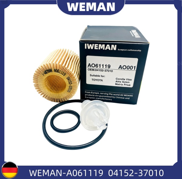 WEMAN Lọc dầu A061119 Toy*ta Altis Vios Yaris OEM 04152-37010 WEMAN Lọc dầu A061119 Toy*ta Altis Vios Yaris