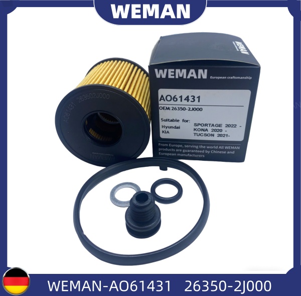 WEMAN Lọc dầu AO61431 HYU*DAI/KI-A Tucson OEM 26350-2J000 WEMAN Lọc dầu AO61431 HYU*DAI/KI-A Tucson