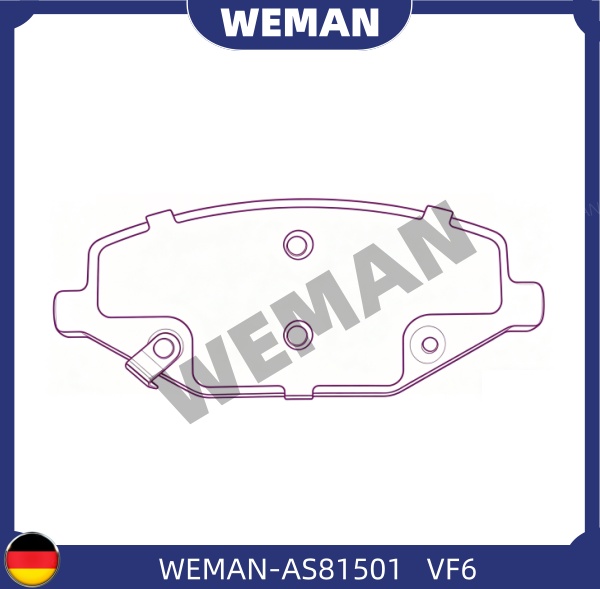 WEMAN Má phanh AS81501 WEMAN Má phanh AS81501