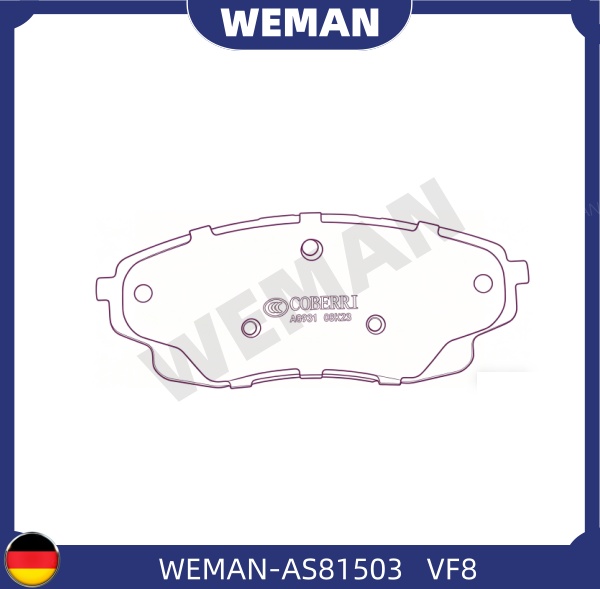 WEMAN Má phanh AS81503 WEMAN Má phanh AS81503
