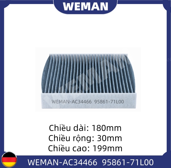 WEMAN Lọc gió điều hòa AC34466 Suzuki swift