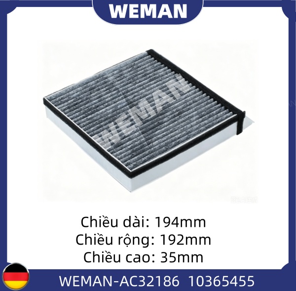 WEMAN Lọc gió điều hòa AC32186 MG-ZS