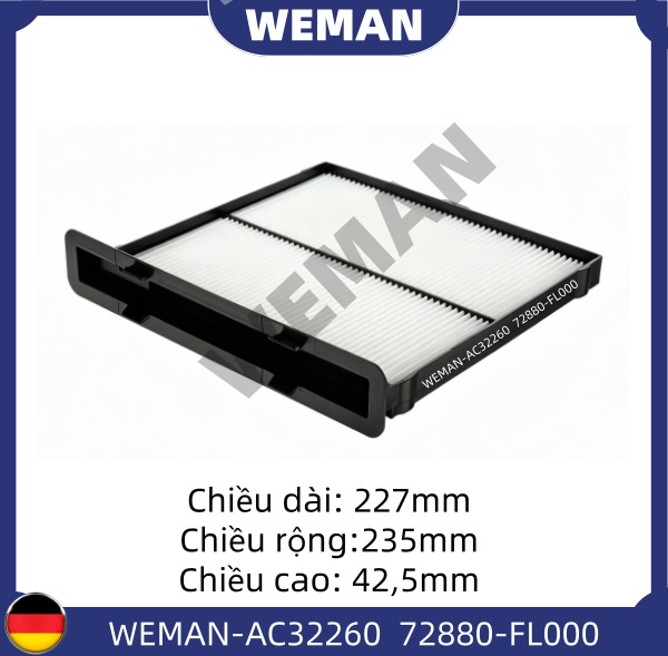 WEMAN Lọc gió điều hòa AC32260 Forester