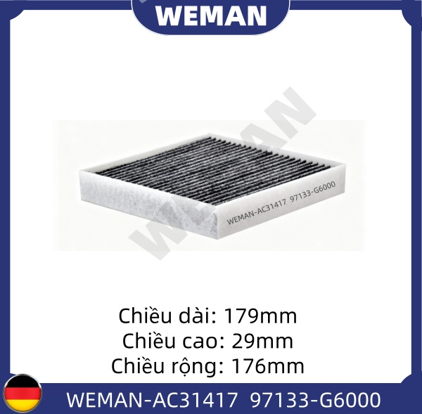 WEMAN Lọc gió điều hòa AC31417 Picanto/Morning
