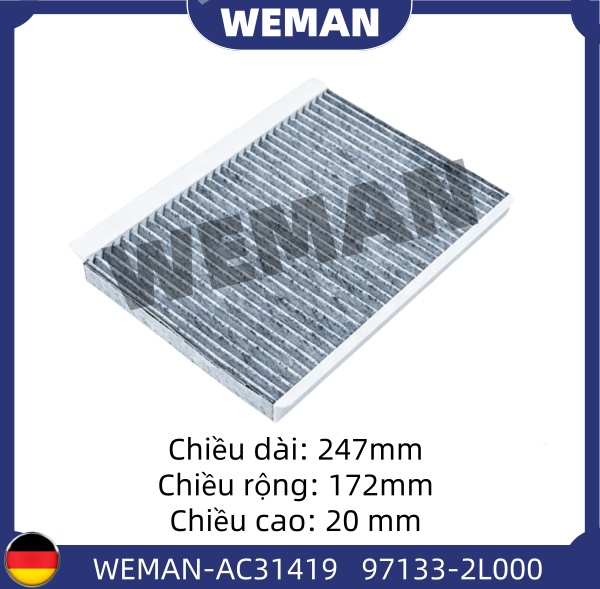 WEMAN Lọc gió điều hòa AC31419 I30