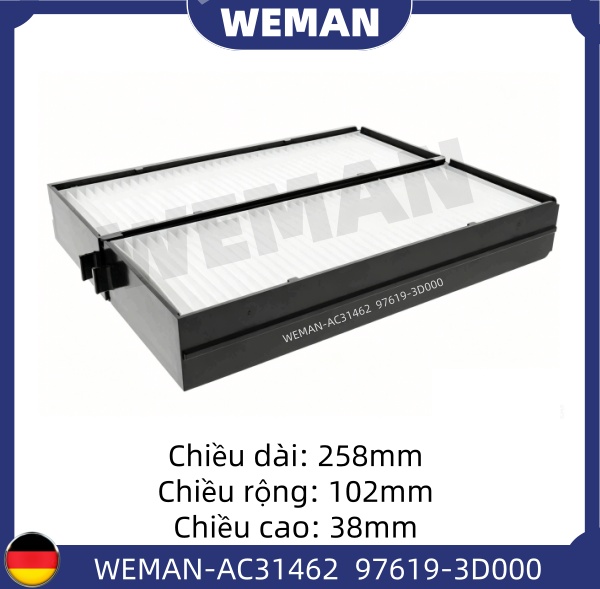 WEMAN Lọc gió điều hòa AC31462 Santafe