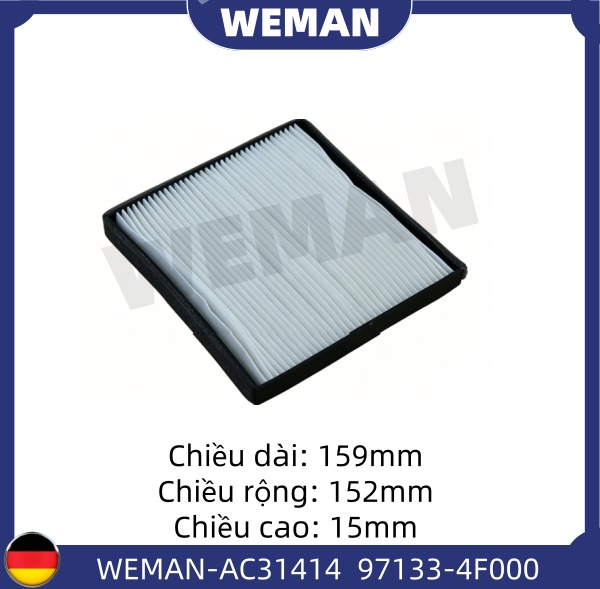 WEMAN Lọc gió điều hòa AC31414 Porter