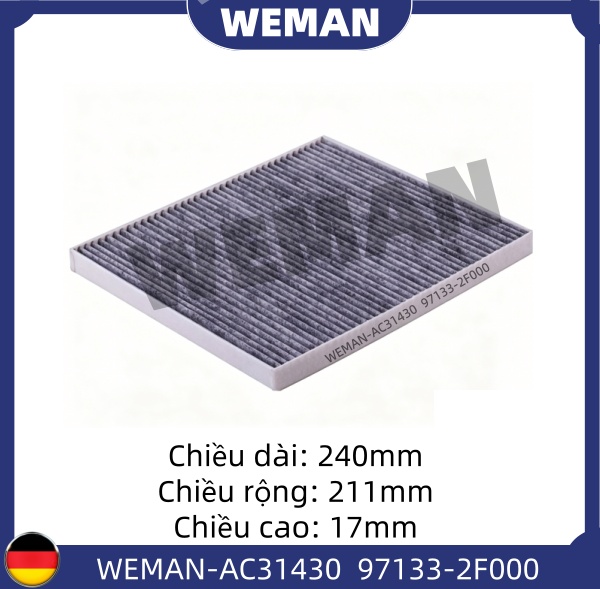 WEMAN Lọc gió điều hòa AC31430 Sorento