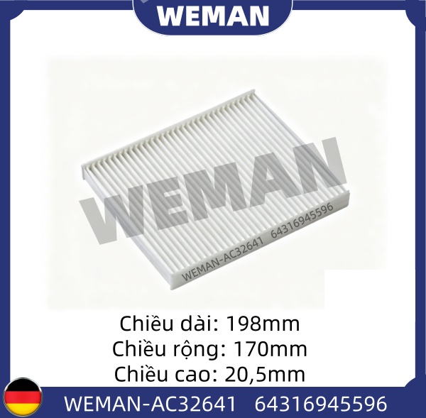 WEMAN Lọc gió điều hòa AC32641
