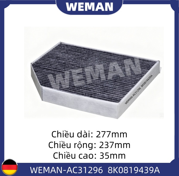 WEMAN Lọc gió điều hòa AC31296