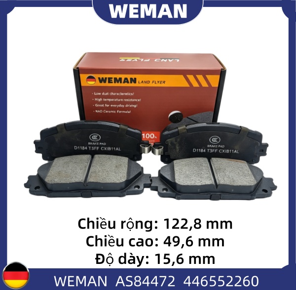 WEMAN Má phanh AS84472 Toy*ta Vios Yaris