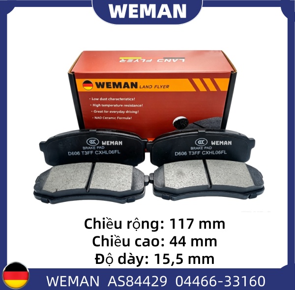 WEMAN Má phanh AS84429 Toy*ta Land Cruiser