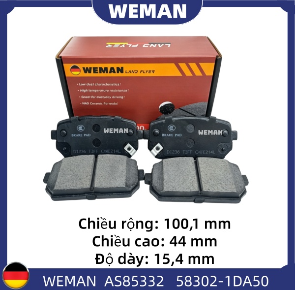 WEMAN Má phanh AS85332 HYU*DAI/KI-A Carens Rondo