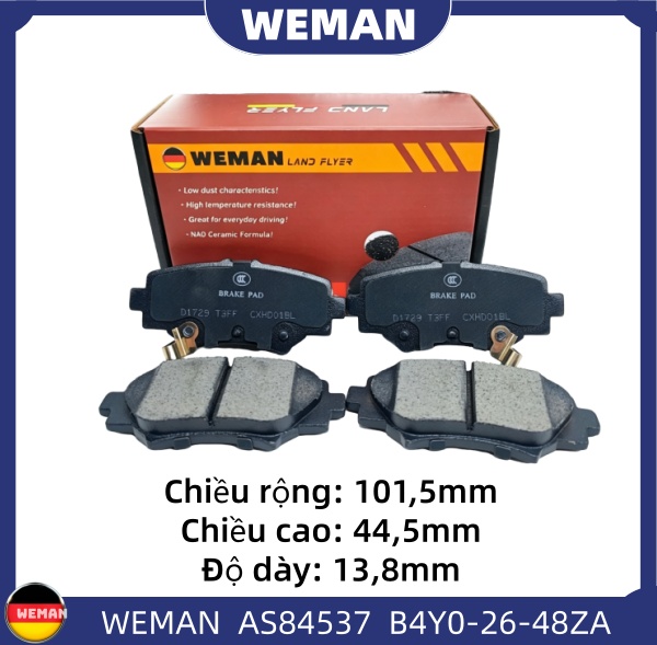 WEMAN Má phanh AS84537 Ma*da CX-30 Mazda 3