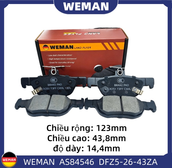 WEMAN Má phanh AS84546 Ma*da Mazda 3 Mazda CX-30