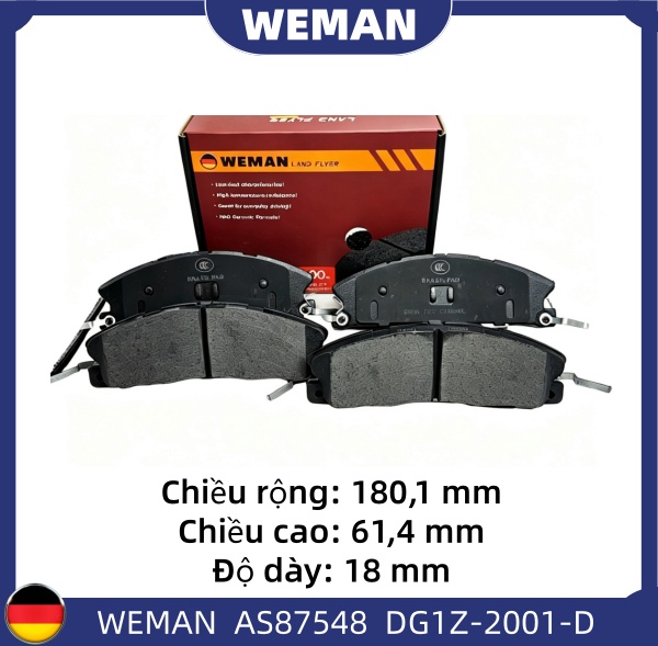 WEMAN Má phanh AS87548 For-d Explorer