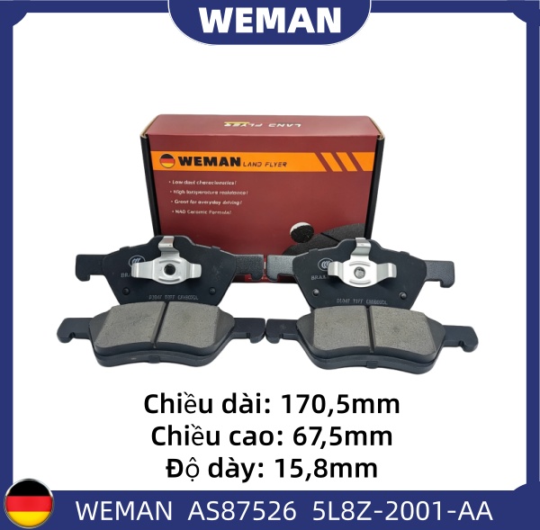 WEMAN Má phanh AS87526 For-d Escape OEM 4641690 WEMAN Má phanh AS87526 For-d Escape