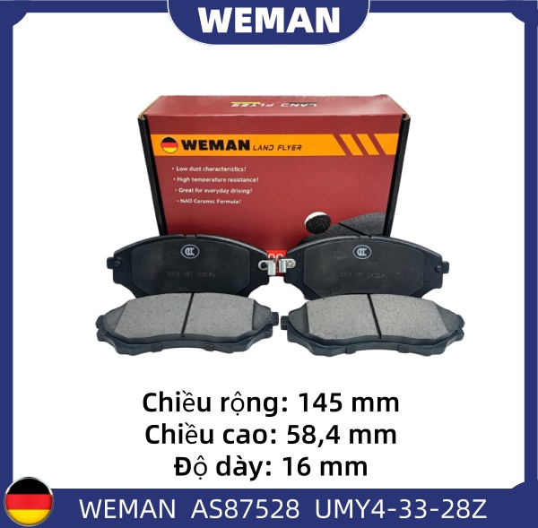 WEMAN Má phanh AS87528 For-d Ranger BT-50