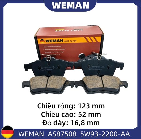 WEMAN Má phanh AS87508 For-d FOCUS ECOSPORT 3