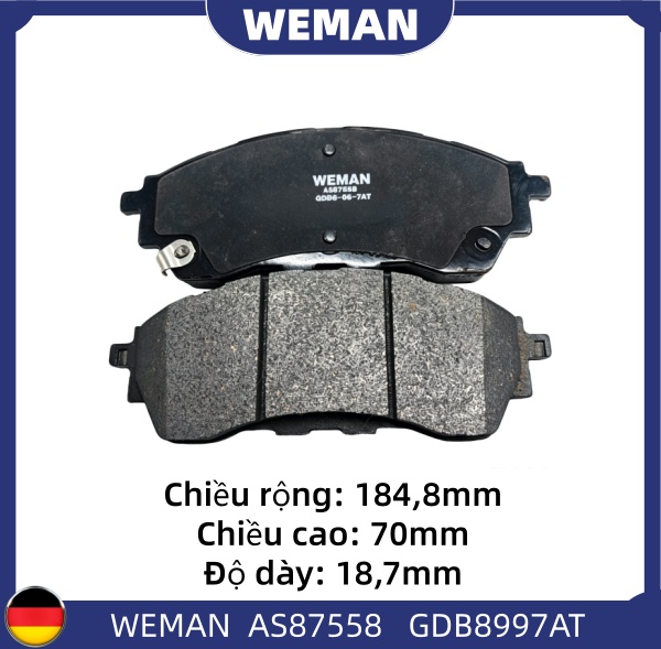 WEMAN Má phanh AS87558 For-d Everest Ranger