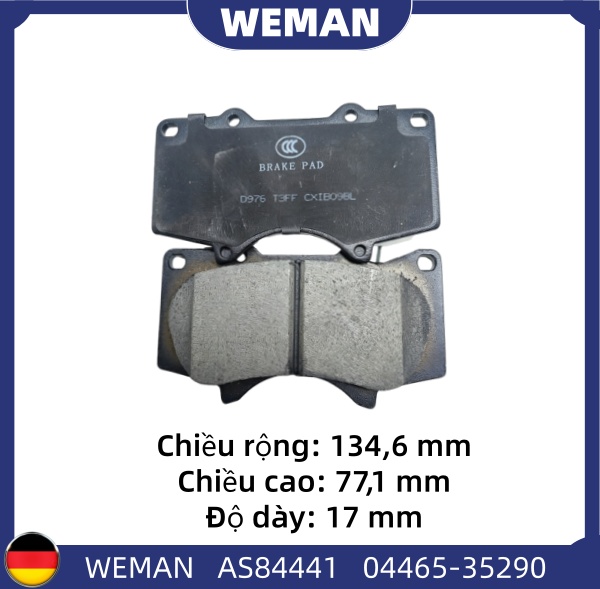 WEMAN Má phanh AS84441 Toy*ta Land Cruiser Fortuner