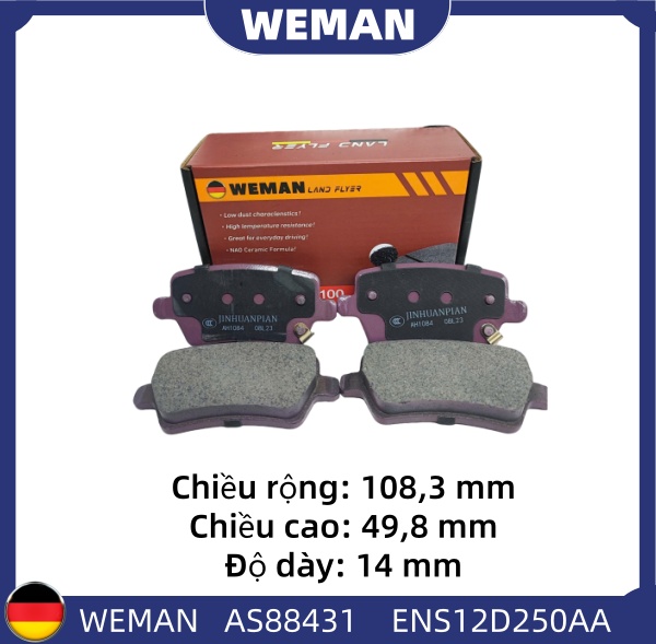 WEMAN Má phanh AS88431 For-d Teritory